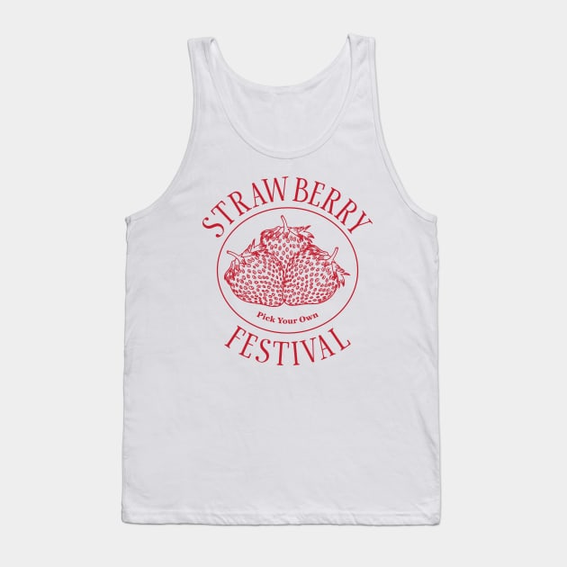 Strawberry Festival Cottagecore Cottagecore Tank Top by uncommontee